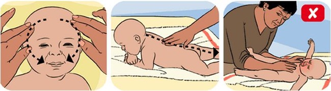 6 bước mát-xa cho trẻ sơ sinh tại nhà