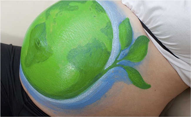 Body painting trên bụng bầu, các bà mẹ tương lai có muốn thử không?