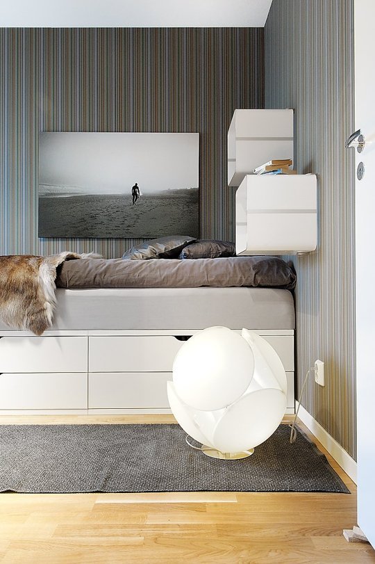 6 ý tưởng thiết kế tủ và giá để đồ cho phòng ngủ chật hẹp