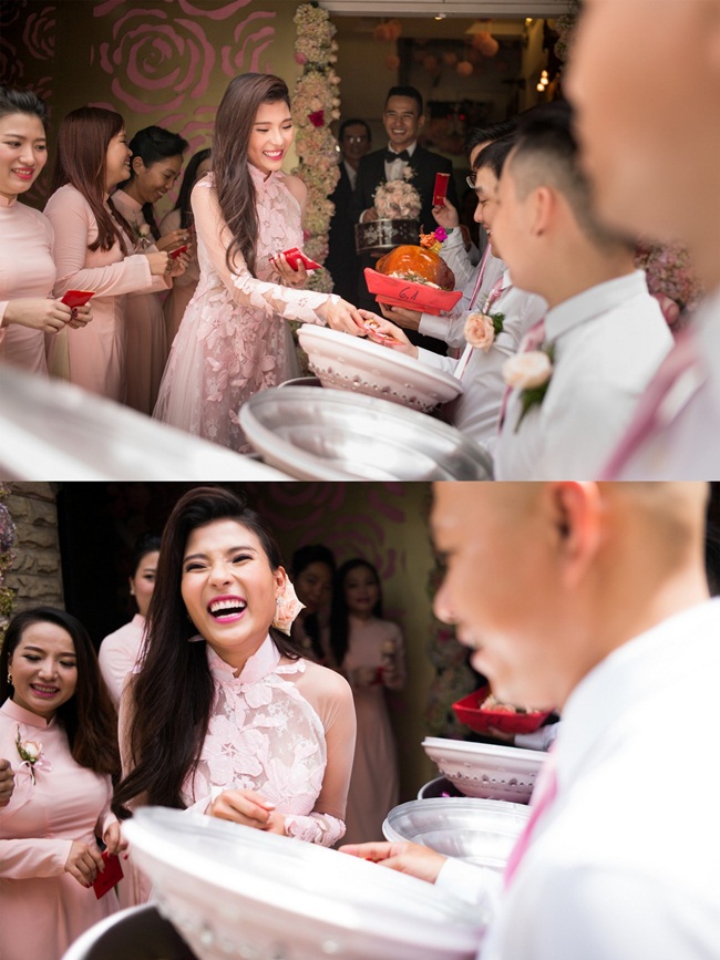 Khoảnh khắc hạnh phúc của Lương Thế Thành - Thuý Diễm trong lễ đính hôn