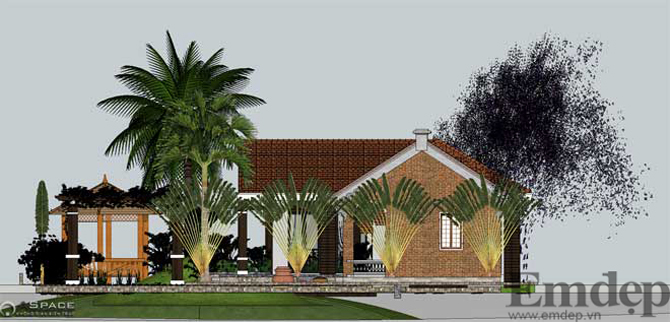 Thiết kế nhà vườn truyền thống xanh mướt cho đại gia đình 6