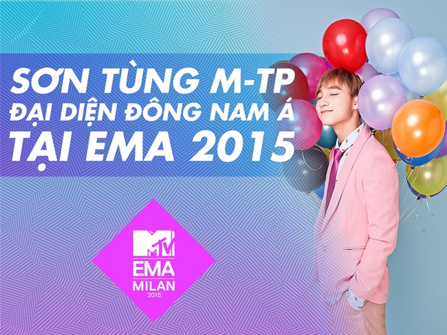 HOT: Sơn Tùng M-TP “đối đầu” Châu Kiệt Luân tại EMA châu Á 2015