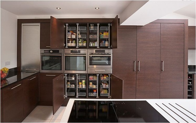 10 mẫu tủ bếp đứng cho phòng bếp hiện đại