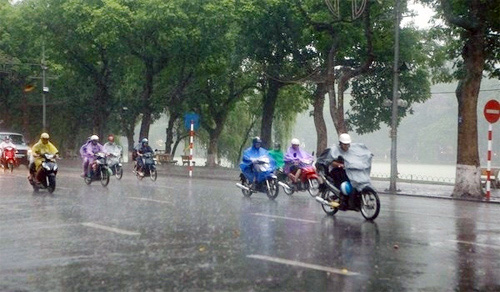 Dự báo thời tiết hôm nay ngày 9/11/2015: Cảnh báo mưa dông khu vực Hà Nội