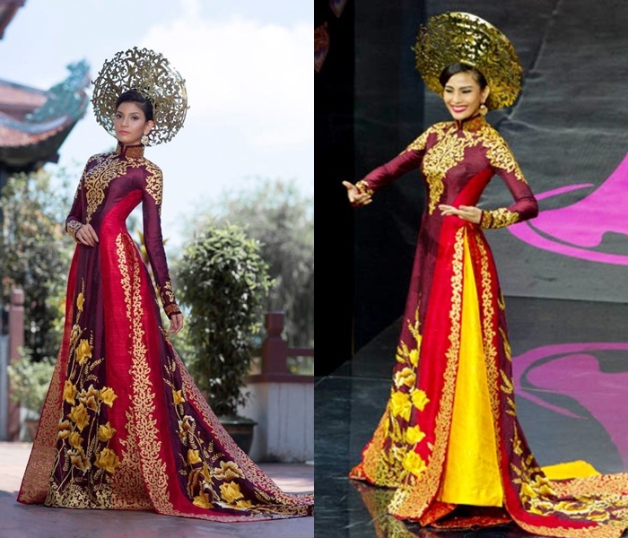 Nhìn lại những bộ quốc phục của Thuận Việt tại Miss Universe