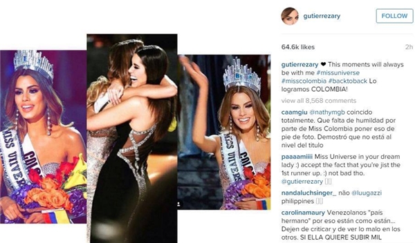 Miss Universe 2015: Phạm Hương bị gạch tên khỏi Top 15 - Miss Colombia tự sát?