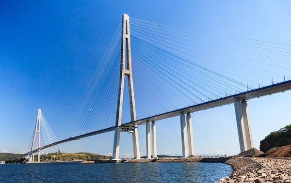 Ấn tượng với cây cầu dài dây văng nhất thế giới tại nước Nga
