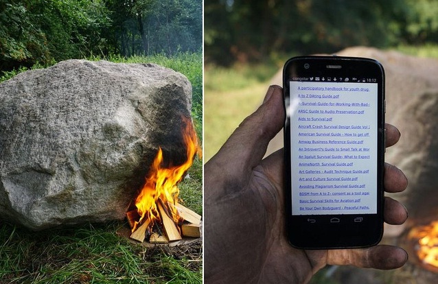 Hòn đá kỳ lạ cứ đốt nóng là biến thành máy phát Wi-Fi
