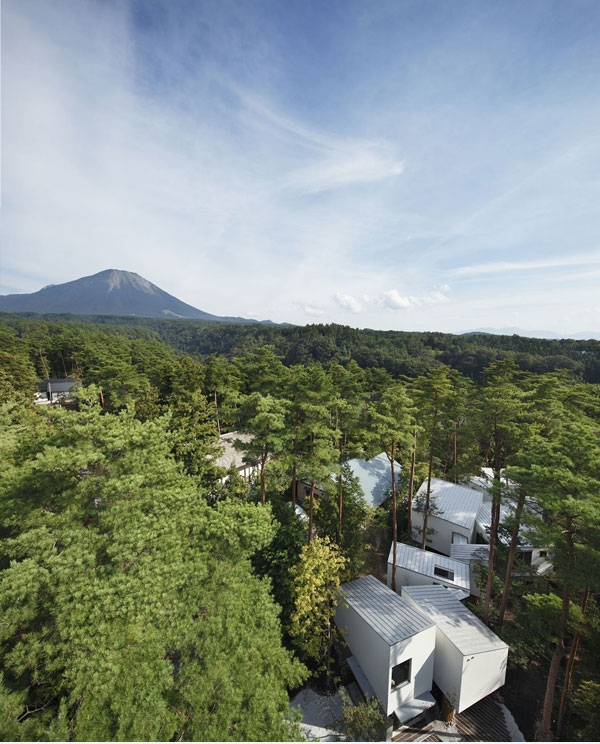 Độc đáo dinh thự hình zíc zắc giữa rừng xanh tại Nhật Bản