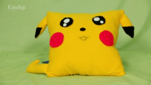 Cách may gối hình pikachu siêu dễ thương 