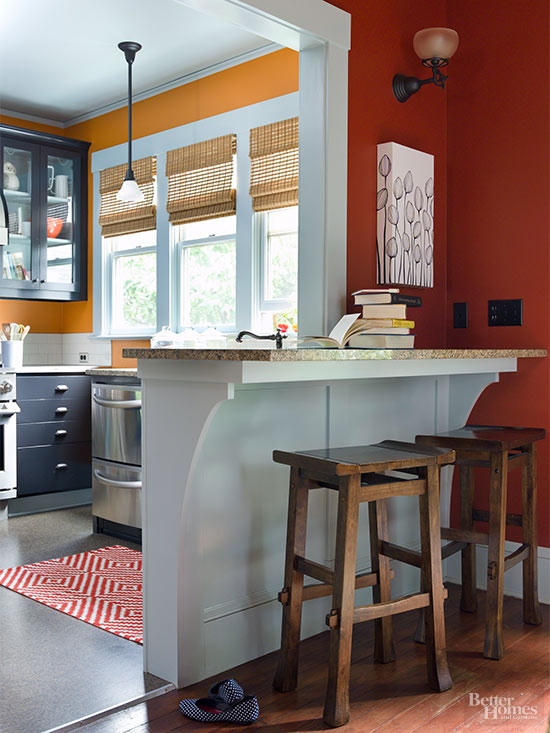 Biến hóa cho phòng bếp tồi tàn thành không gian rực rỡ sắc màu