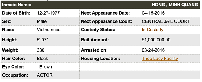 Mức phạt tù dành cho Minh Béo khi cáo buộc 3 tội danh ở Mỹ