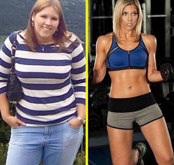Cô gái quyết từ bỏ ăn kem và nâng tạ để giảm 28 kg