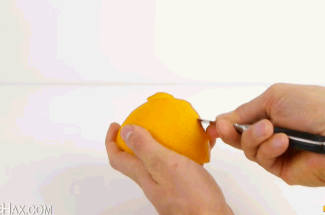 cách bóc vỏ cam