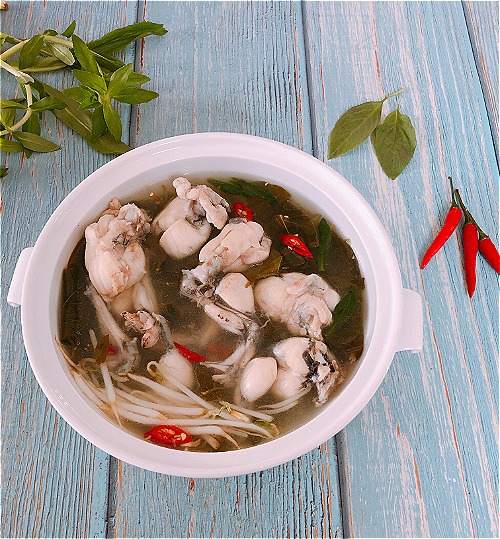 Canh chua ếch lá giang vừa lạ vừa ngon