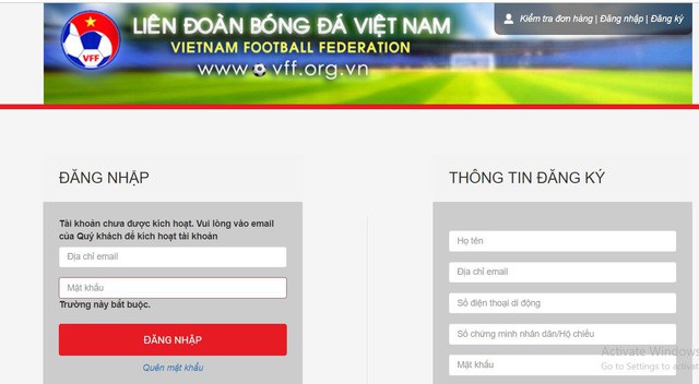 Vé chung kết AFF Cup 2018: VFF sẽ tiếp tục bán vé online