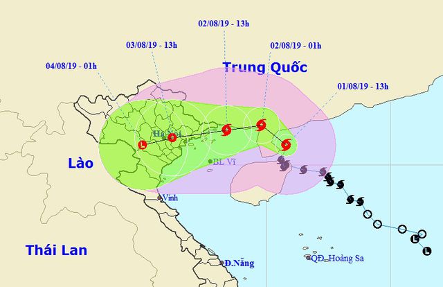 Bão số 3 đổi hướng trước khi đổ bộ vào Quảng Ninh - Thái Bình