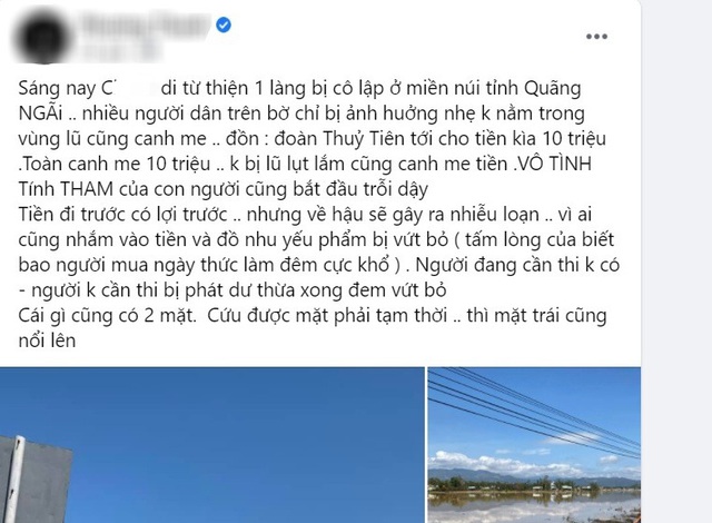 Người dân Quảng Ngãi bức xúc phản ứng thông tin 'canh me tiền từ thiện'