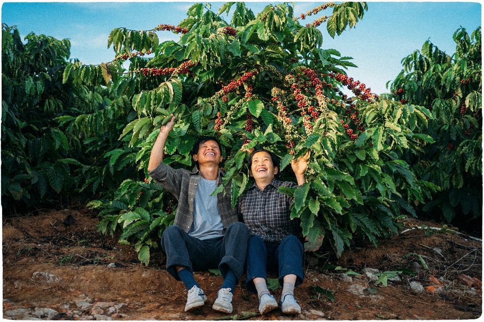 Bộ ảnh 'tình tứ' ở vườn cà phê của vợ chồng Kon Tum gây sốt
