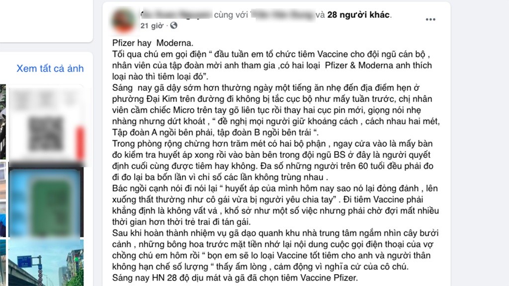 Viện trưởng Viện Kiểm định Quốc gia nói gì vụ người khoe được 'chú em' lo tiêm vắc xin Covid-19 tốt nhất