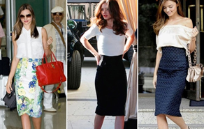 Váy đẹp tới công sở như Miranda Kerr