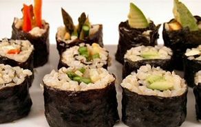 Sushi gạo lứt cho người ăn chay