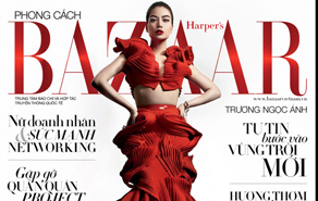 Trương Ngọc Ánh rực rỡ trên bìa tạp chí Harper’s Bazaar