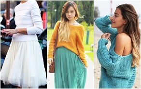 Nhìn fashionista, chọn cách phối áo len đẹp