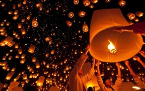 Tháng 11 này hãy đến Loy Krathong – Lễ hội cổ tích tại Thái Lan