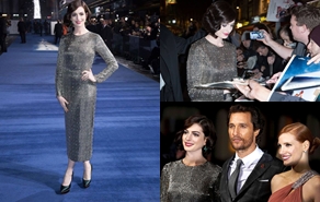 Anne Hathaway lộng lẫy trong buổi công chiếu “Interstellar” tại London