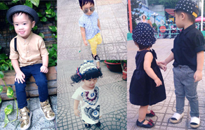 Gu thời trang đậm chất "fashionista" của 2 nhóc tì nhà Lý Hải - Minh Hà