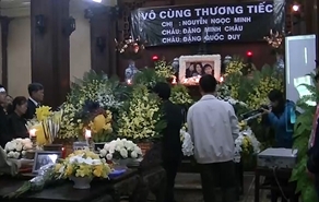 Hình ảnh đám tang 3 mẹ con người Việt tử nạn trên chuyến bay MH17