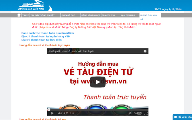 Ngày đầu bán vé tàu tết online: Không còn cảnh chen lấn, xếp hàng