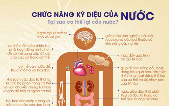 Infographic: Nước kỳ diệu với sức khỏe lắm, bạn có hay?