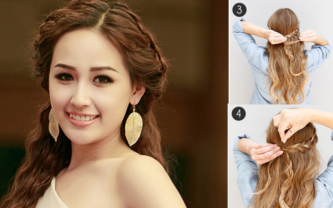 3 phút làm tóc tết tiểu thư xinh như Mai Phương Thúy