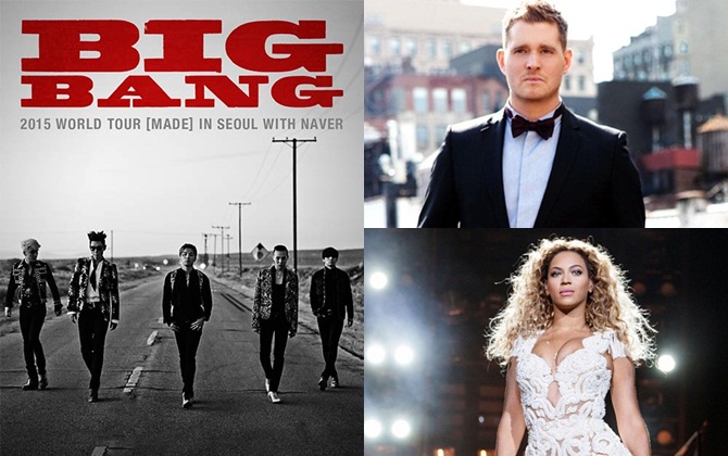 Hot News: Bigbang “đập” vỡ kỷ lục Youtube, Michael Bublé không giấu nổi tham vọng đóng phim