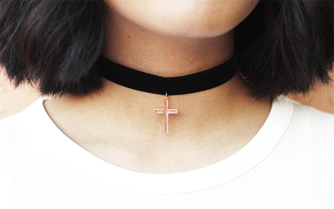 Tự chế vòng cổ choker không tốn kém bắt kịp xu hướng hè 2015