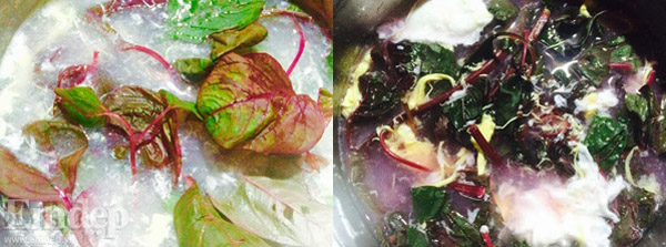 Lạ và ngon: canh rau củ dền đỏ tía nấu nướng dung dịch bắc