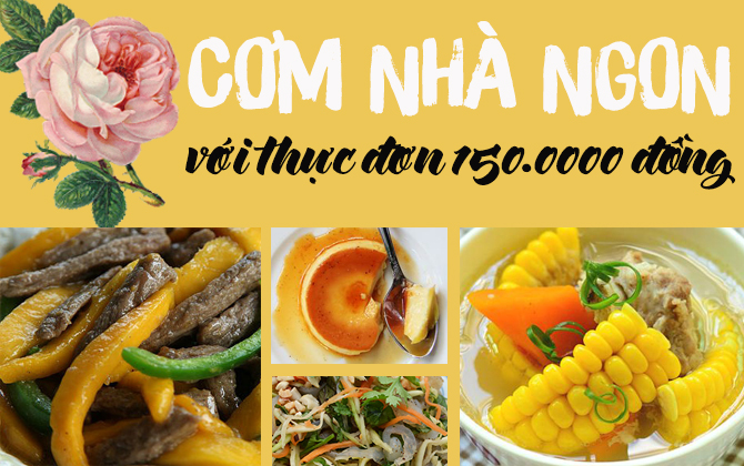 Món ngon mỗi ngày: 150.000 đồng có mâm cơm dẻo ngon đủ món 