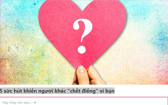 5 sức hút khiến người khác "chết điếng" vì bạn