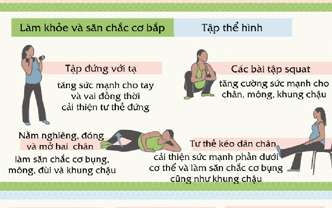 Cẩm nang tập thể dục cho các mẹ "bầu bí"