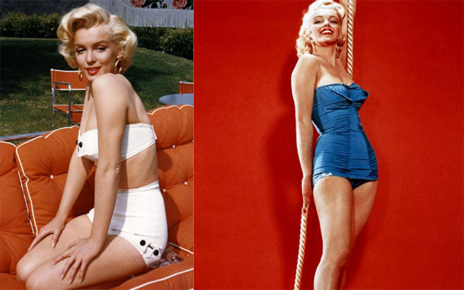 Những bộ bikini khoe trọn đường cong "chết người" của Marilyn Monroe