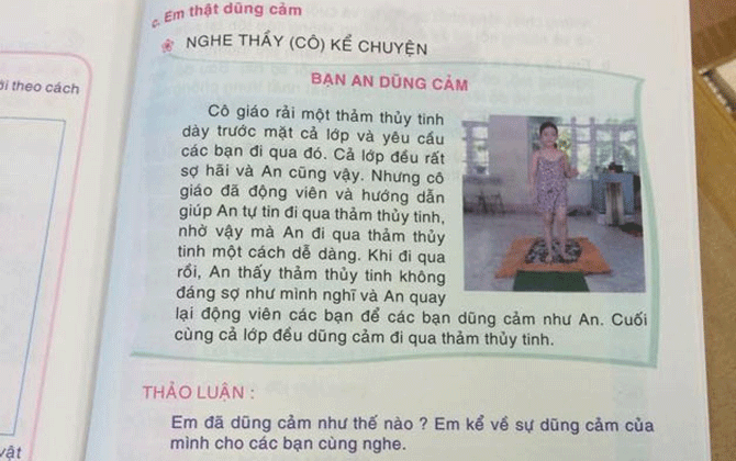 Dạy trẻ dẫm lên thủy tinh không phải cách khơi dậy lòng dũng cảm