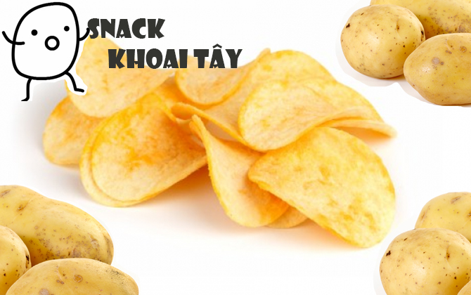 Làm snack khoai tây đơn giản không ngờ 