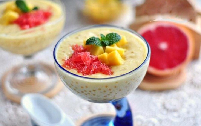 Chè xoài bưởi lạ miệng ngon ngon