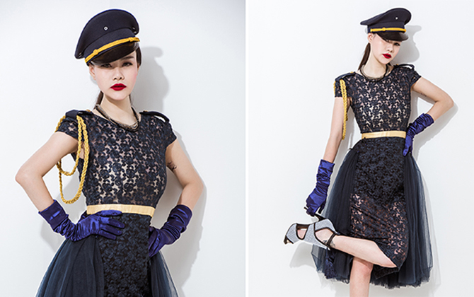 Chân dài 9X đẹp lạ với thiết kế ren 