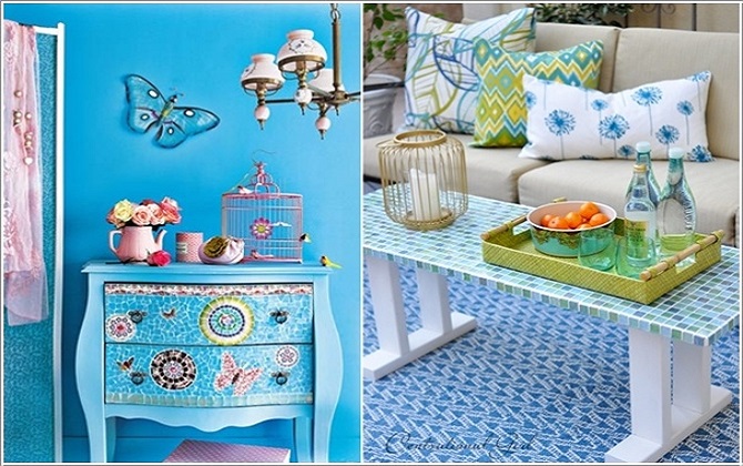 Trang trí không gian độc đáo với cảm hứng Mosaic