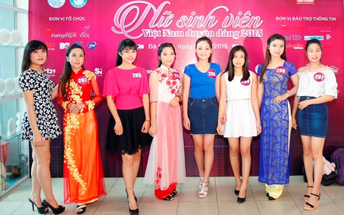 Nữ sinh Đà Nẵng háo hức với vòng Sơ khảo “Nữ sinh viên Việt Nam duyên dáng 2015”