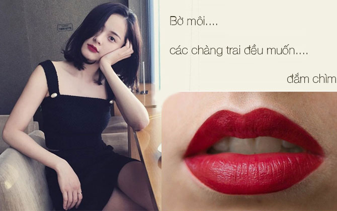 Mẹo tô son môi gợi cảm như "tình mới" Cường Đô la