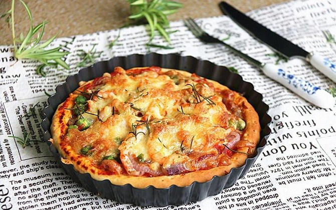 Trời lạnh làm pizza hải sản đãi gia đình